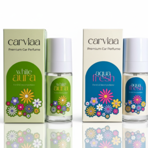 Carviaa Premium Car Perfume | Aqua Fresh and White Aura Combo